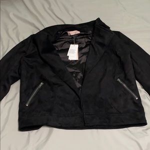 Philosophy Suede Moto Jacket